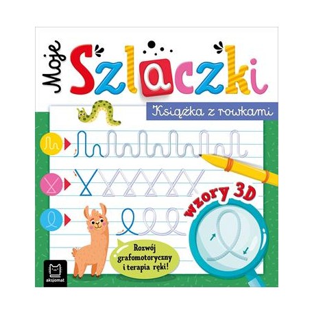 Moje szlaczki. Książka z rowkami. Wzory 3D motyleksiazkowe.pl