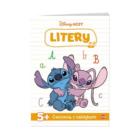 Disney uczy Stich Litery ćwiczenia z naklejkami motyleksiazkowe.pl