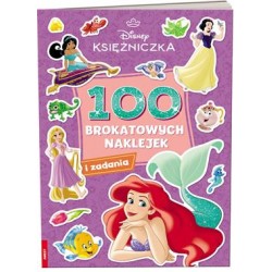 Disney Księżniczka 100 brokatowych naklejek motyleksiazkowe.pl