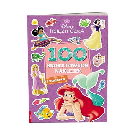 Disney Księżniczka 100 brokatowych naklejek motyleksiazkowe.pl