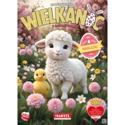 Kolorowanka z naklejkami Wielkanoc z barankiem motyleksiazkowe.pl