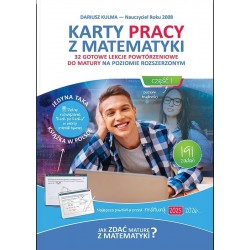 Karty pracy z matematyki poziom rozszerzony 1 wyd 2025 Kulma Dariusz motyleksiazkowe.pl