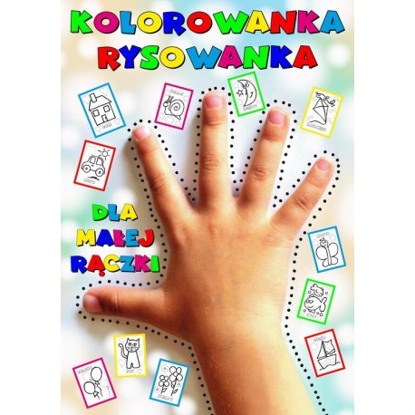 Kolorowanka rysowanka dla małej rączki motyleksiazkowe.pl