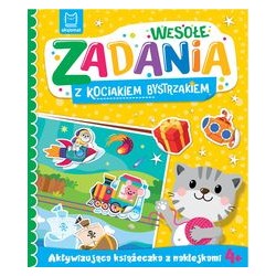 Wesołe zadania z kociakiem bystrzakiem Katarzyna Łanocha motyleksiazkowe.pl