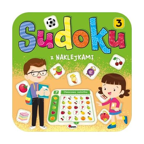 Sudoku z naklejkami 3 motyleksiazkowe.pl