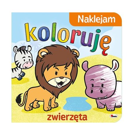 Naklejam koloruję Zwierzęta motyleksiazkowe.pl