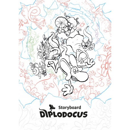 Storyboard Diplodocus Scenariusz i reżyseria: Wojtek Wawszczyk Ilustracje: Wojtek Wawszczyk, Tomasz Lew Leśniak, Michał Śledzińs