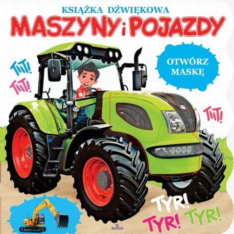 Maszyny i pojazdy. Książka dźwiękowa motyleksiazkowe.pl