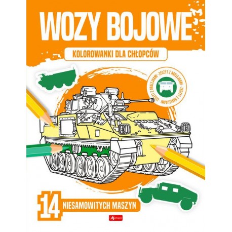 Kolorowanki dla chłopców Wozy bojowe Olasik Blanka motyleksiazkowe.pl