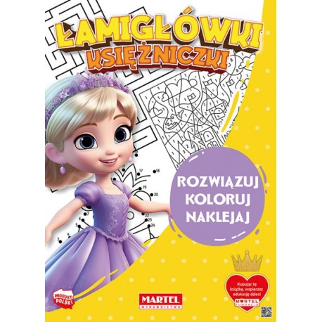Łamigłówki księżniczki z naklejkami Katarzyna Salamon motyleksiazkowe.pl