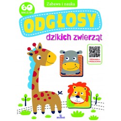 Odgłosy dzikich zwierząt - kolorowanka z kodem QR motyleksiazkowe.pl