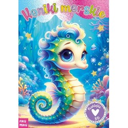Koniki morskie Naklejki 3D motyleksiazkowe.pl