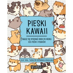 Pieski kawaii. Naucz się rysować krok po kroku. 100 psów i psiaków Olive Yong motyleksiazkowe.pl