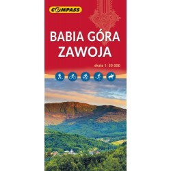 Zawoja. Babia Góra mapa skala 1 : 30 000