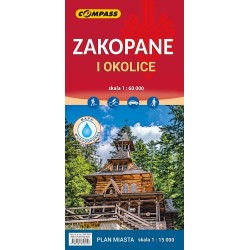 Zakopane i okolice mapa laminowana skala 1 : 60 000