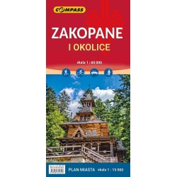 Zakopane i okolice mapa skala 1 : 60 000