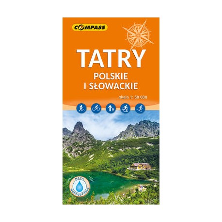Tatry polskie i słowackie mapa laminowana skala 1 : 50 000 motyleksiazkowe.pl
