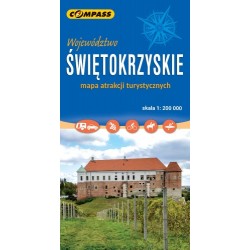 Województwo Świętokrzyskie Mapa atrakcji turystycznych skala 1 : 200 000