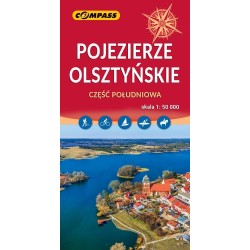 Pojezierze Olsztyńskie część południowa mapa skala 1 : 50 000