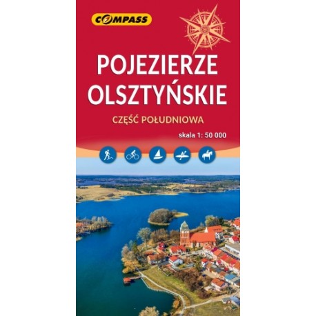 Pojezierze Olsztyńskie część południowa mapa skala 1 : 50 000 motyleksiazkowe.pl