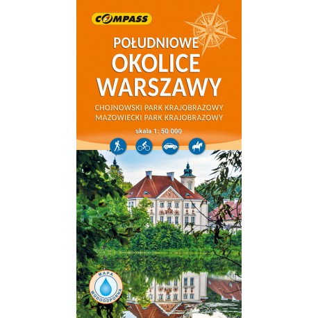 Południowe okolice Warszawy mapa laminowana skala 1 : 50 000 motyleksiazkowe.pl