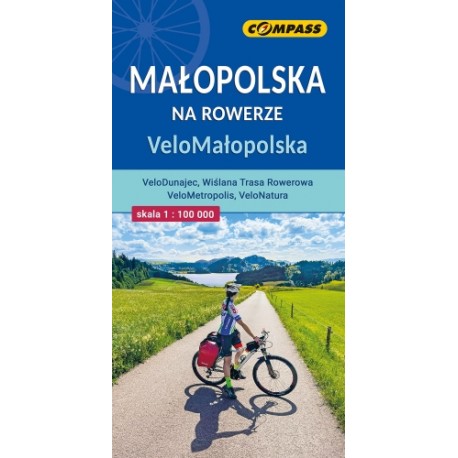 Małopolska na rowerze VeloMałopolska mapa skala 1 : 100 000 motyleksiazkowe.pl