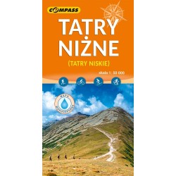 Tatry Niżne (Tatry Niskie) mapa laminowana skala 1 : 50 000 motyleksiazkowe.pl