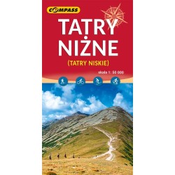 Tatry Niżne (Tatry Niskie) mapa skala 1 : 50 000 motyleksiazkowe.pl