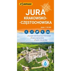 Jura Krakowsko-Częstochowska mapa laminowana  skala 1 : 50 000 motyleksiazkowe.pl