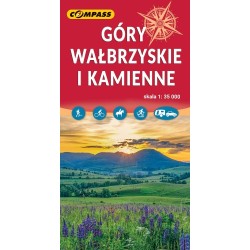 Góry Wałbrzyskie i Kamienne mapa skala 1 : 35 000 motyleksiazkowe.pl