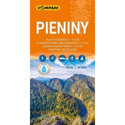 Pieniny mapa laminowana skala 1 : 25 000 motyleksiazkowe.pl