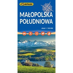 Małopolska Południowa mapa skala 1 : 100 000 motyleksiazkowe.pl