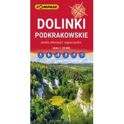Dolinki Podkrakowskie mapa skal 1 : 25 000 motyleksiazkowe.pl