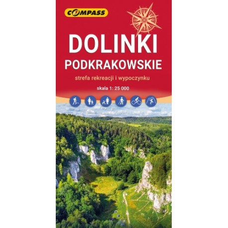 Dolinki Podkrakowskie mapa skal 1 : 25 000 motyleksiazkowe.pl