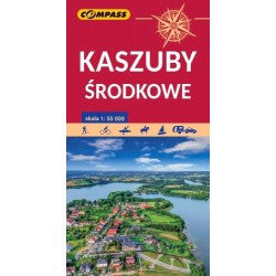 Kaszuby środkowe mapa skala 1 : 55 000 motyleksiazkowe.pl