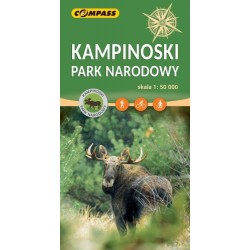 Kampinoski Park Narodowy mapa skala 1 : 50 000 motyleksiazkowe.pl