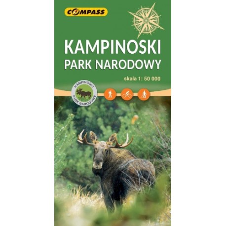 Kampinoski Park Narodowy mapa skala 1 : 50 000 motyleksiazkowe.pl