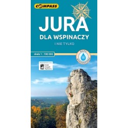 Jura dla wspinaczy i nie tylko mapa laminowana skala 1 : 100 000 motyleksiazkowe.pl