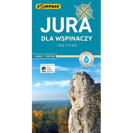 Jura dla wspinaczy i nie tylko mapa laminowana skala 1 : 100 000 motyleksiazkowe.pl