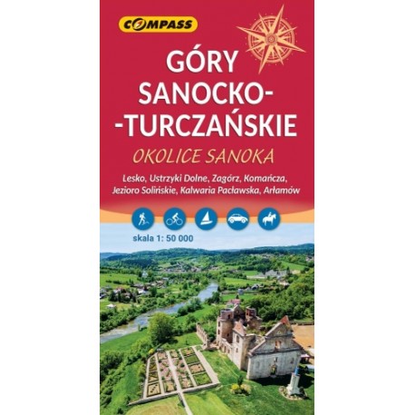 Góry Sanocko-Turczańskie. Okolice Sanoka mapa skala 1 : 50 000 motyleksiazkowe.pl