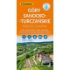 Góry Sanocko-Turczańskie. Okolice Sanoka mapa laminowana skala 1 : 50 000 motyleksiazkowe.pl