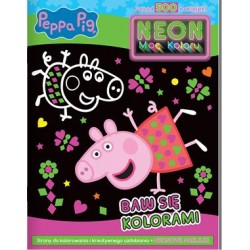 Peppa Pig. Neon Moc Koloru 1. Baw się kolorami motyleksiazkowe.pl