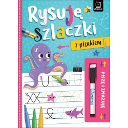Piszę i zmazuję. Rysuję szlaczki z pisakiem Agnieszka Bator motyleksiazkowe.pl