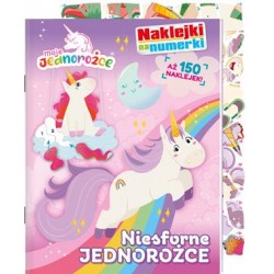 Moje Jednorożce Naklejki na numerki część 2. Niesforne jednorożce motyleksiazkowe.pl