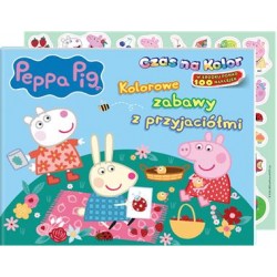 Peppa Pig. Czas na kolor część 2. Kolorowe zabawy z przyjaciółmi motyleksiazkowe.pl