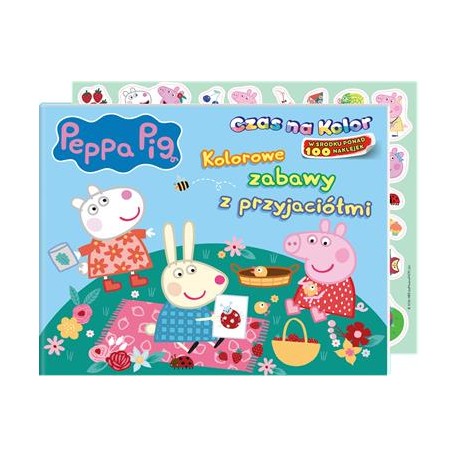 Peppa Pig. Czas na kolor część 2. Kolorowe zabawy z przyjaciółmi motyleksiazkowe.pl