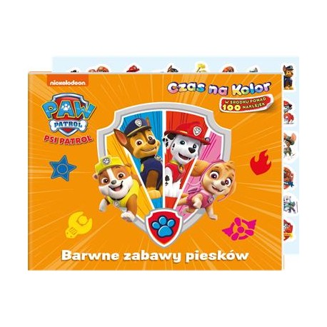 Psi Patrol. Czas na kolor część 2. Barwne zabawy piesków motyleksiazkowe.pl