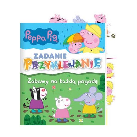 Peppa Pig Zadanie Przyklejanie 7 Zabawy na każdą pogodę motyleksiazkowe.pl