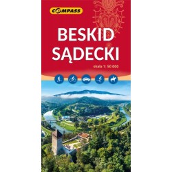 Beskid Sądecki mapa skala 1 : 50 000 motyleksiazkowe.pl