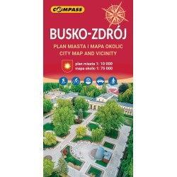 Busko-Zdrój Plan miasta i mapa okolic plan miasta skala 1 : 10 000 motyleksiazkowe.pl